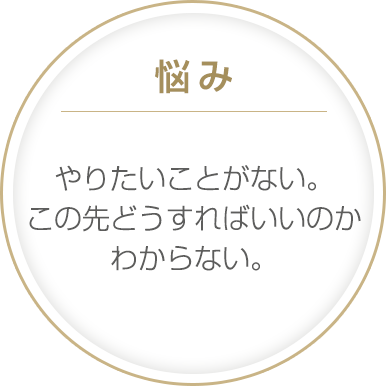 やりたいことがない。この先どうすればいいのか分からない。